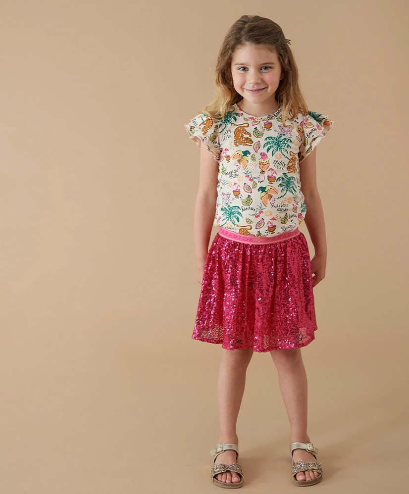 JUBEL T-shirt Allover Print Samba Shake