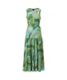 K-Design Maxi Jurk Bladeren
