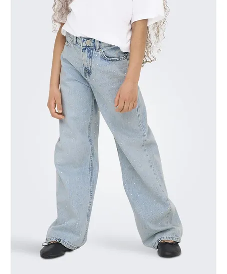 KIDS ONLY Jeans Cobain Rhinestone Wide Leg
