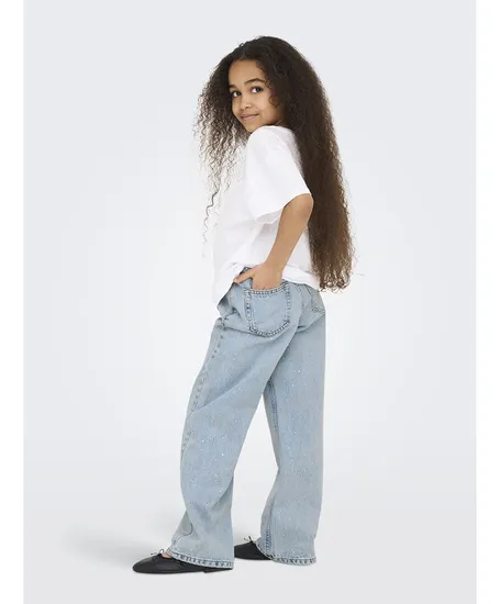 KIDS ONLY Jeans Cobain Rhinestone Wide Leg
