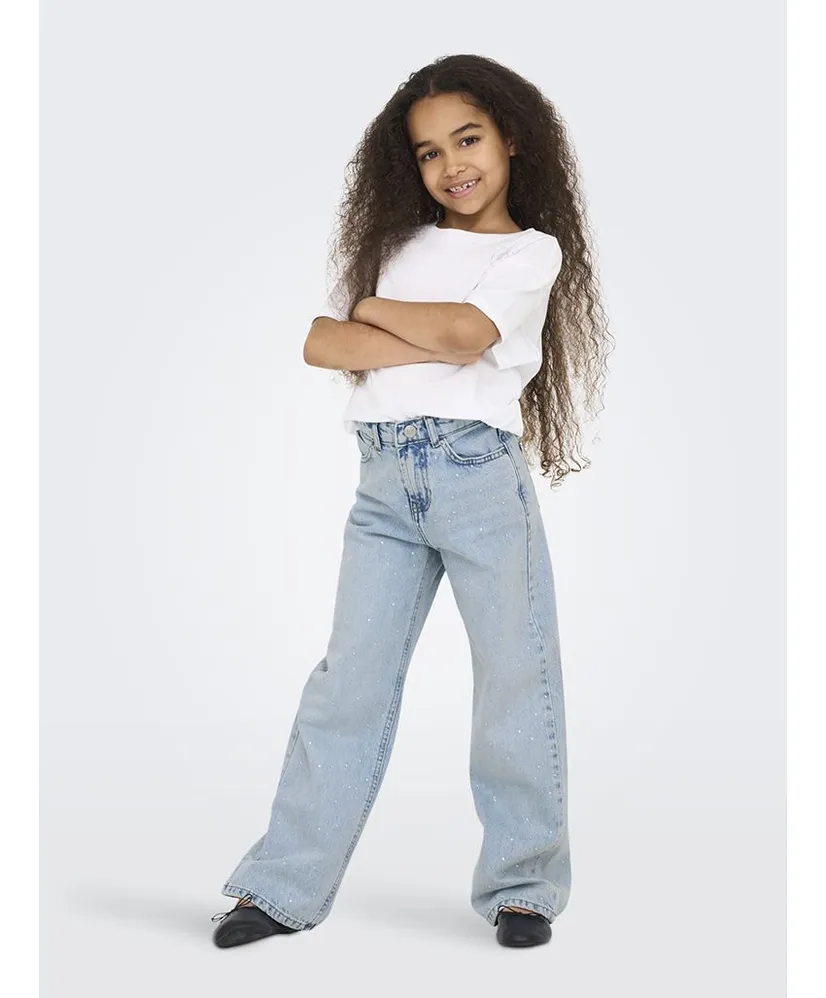 KIDS ONLY Jeans Cobain Rhinestone Wide Leg