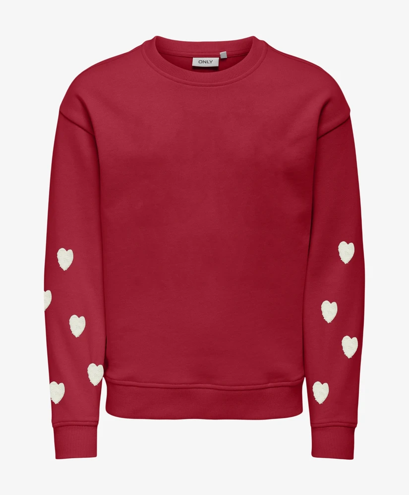 KIDS ONLY Vest LM KOGMARISA TEDDY HEART L/S O-NECK