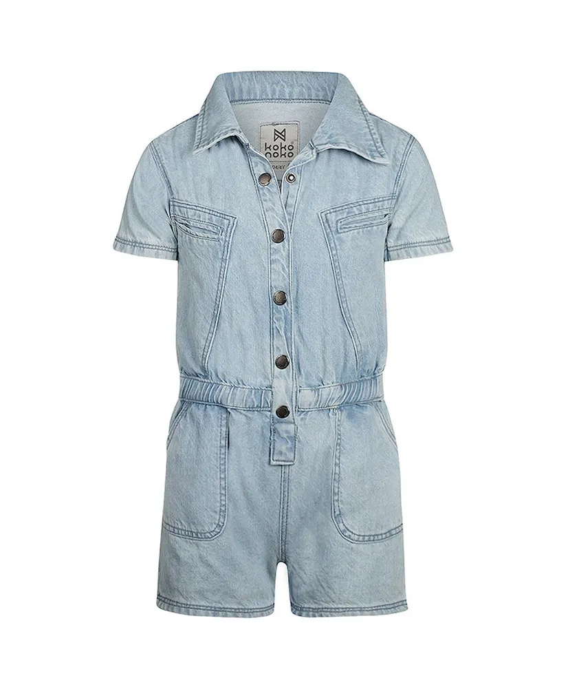 Koko Noko Denim Playsuit Pockets