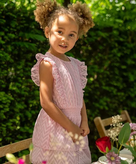 Koko Noko Jurk Mesh Ruffle