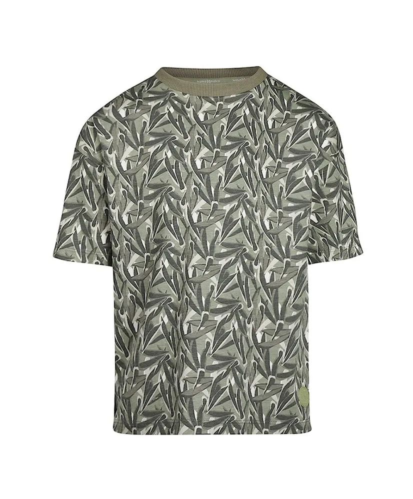 Koko Noko T-shirt Dropped Shoulder Allover Print