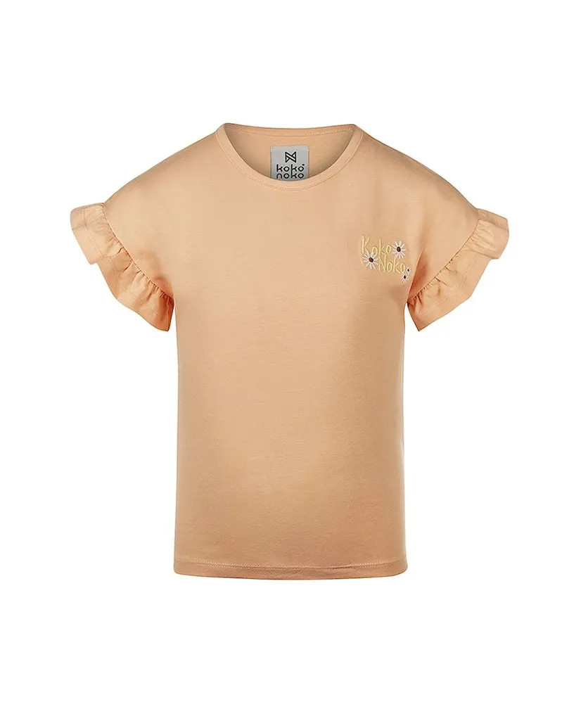 Koko Noko T-shirt Dropped Shoulder Ruffle