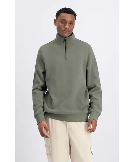 LAW OF THE SEA Half Zip Sweater Mind