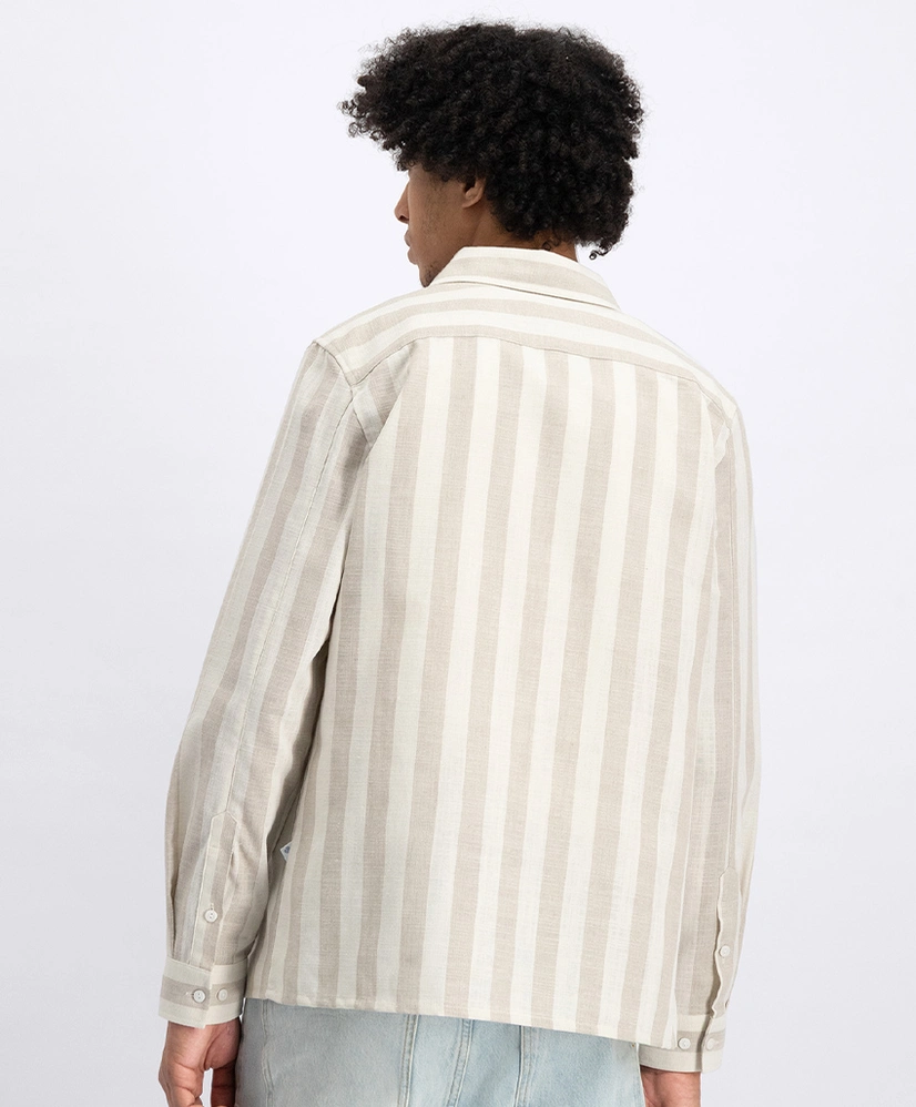 LAW OF THE SEA Overhemd Allure Slub Stripe