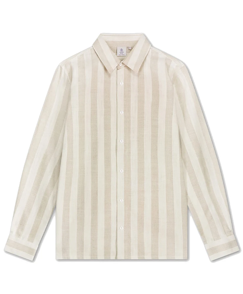 LAW OF THE SEA Overhemd Allure Slub Stripe