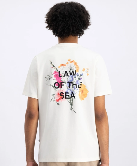 LAW OF THE SEA T-shirt Botanicals Backprint
