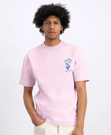 LAW OF THE SEA T-shirt Flower Backprint