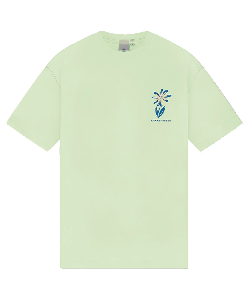 LAW OF THE SEA T-shirt Flower Backprint