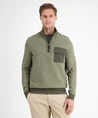 LERROS Half Zip Trui Gestreept