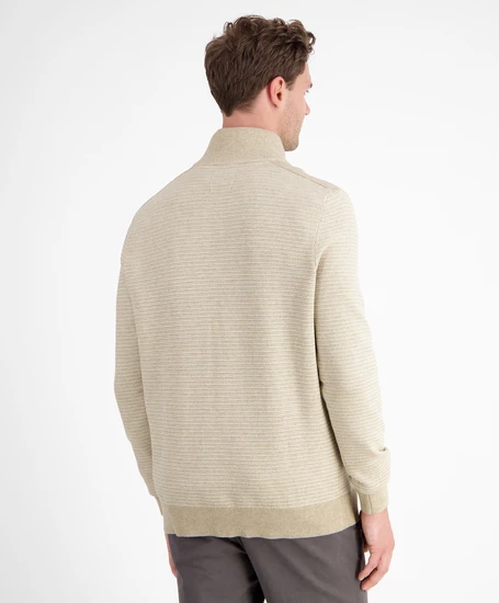 LERROS Half Zip Trui Gestreept