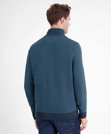 LERROS Half Zip Trui Gestreept