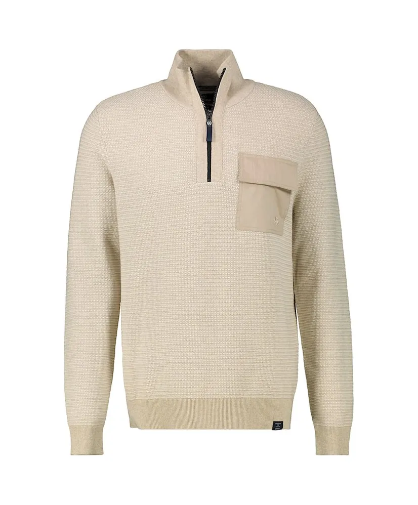 LERROS Half Zip Trui Gestreept