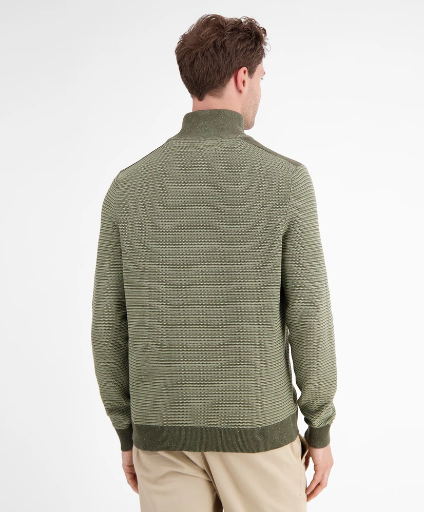 LERROS Half Zip Trui Gestreept
