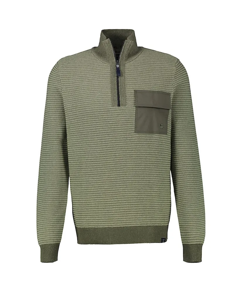 LERROS Half Zip Trui Gestreept