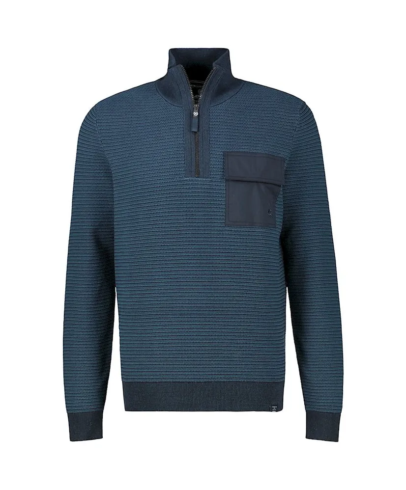 LERROS Half Zip Trui Gestreept