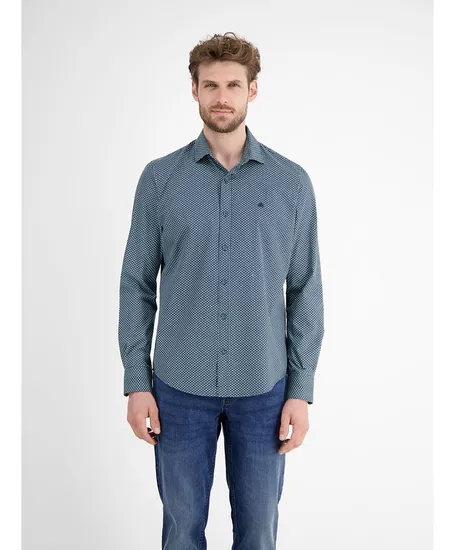 LERROS Overhemd Allover Print Regular Fit