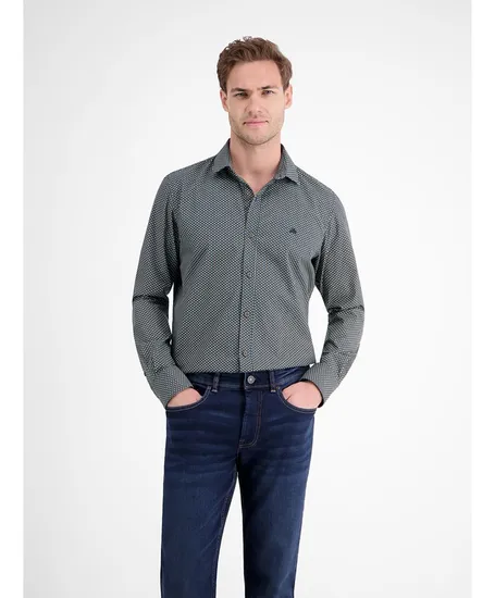 LERROS Overhemd Allover Print Regular Fit