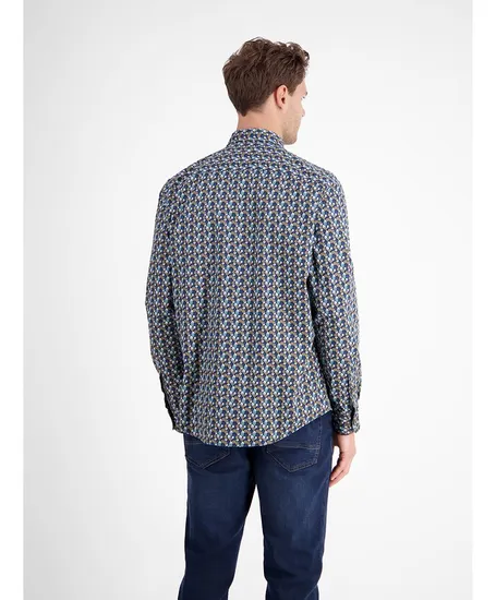 LERROS Overhemd Allover Print Regular Fit