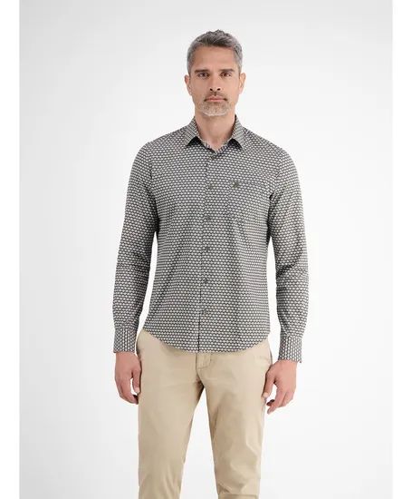 LERROS Overhemd Allover Print Regular Fit
