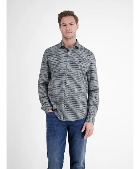 LERROS Overhemd Allover Print Regular Fit