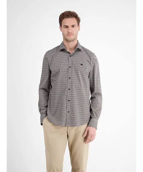 LERROS Overhemd Allover Print Regular Fit