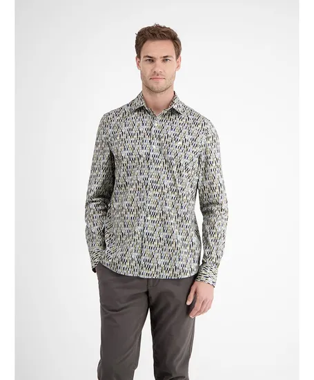 LERROS Overhemd Allover Print Regular Fit
