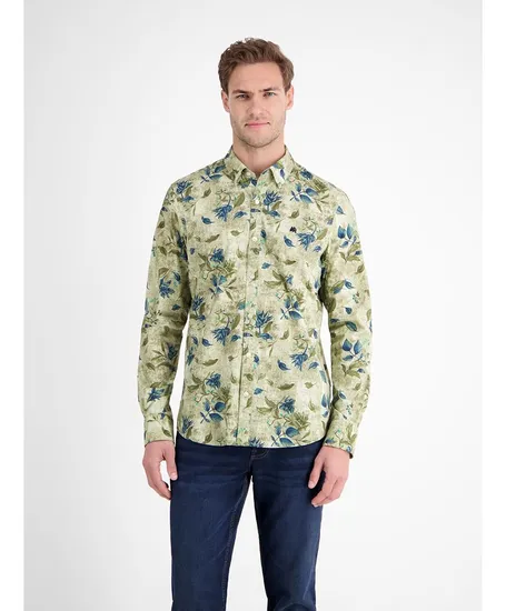 LERROS Overhemd Allover Print Regular Fit