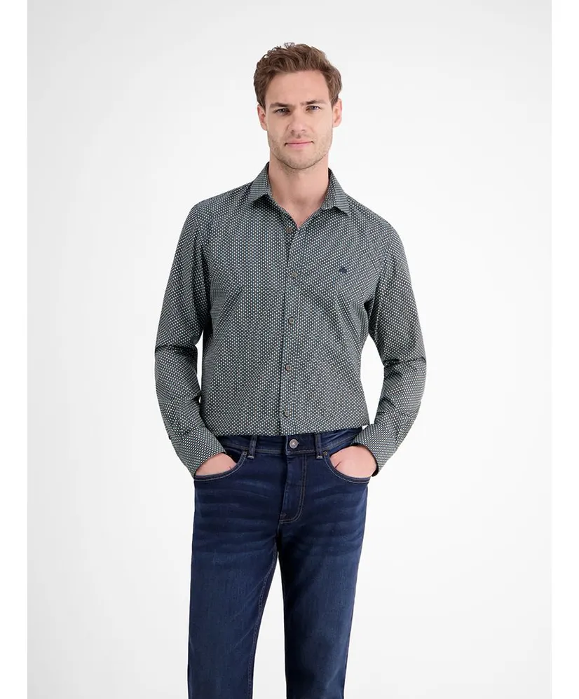 LERROS Overhemd Allover Print Regular Fit