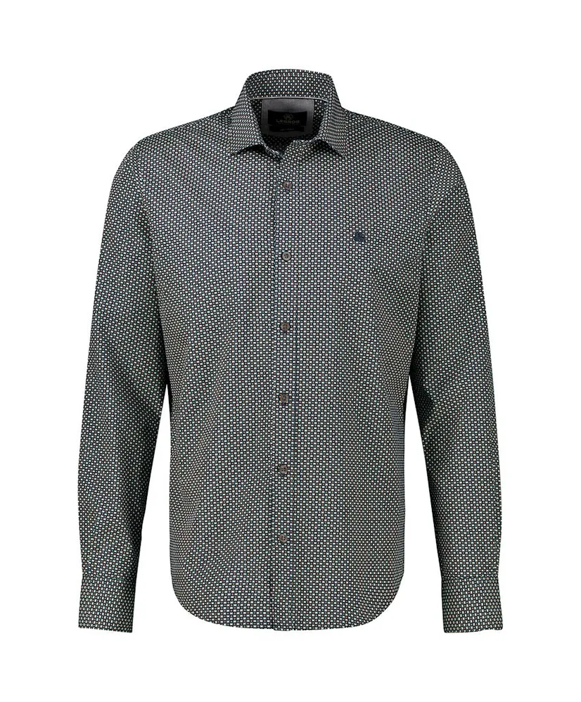 LERROS Overhemd Allover Print Regular Fit