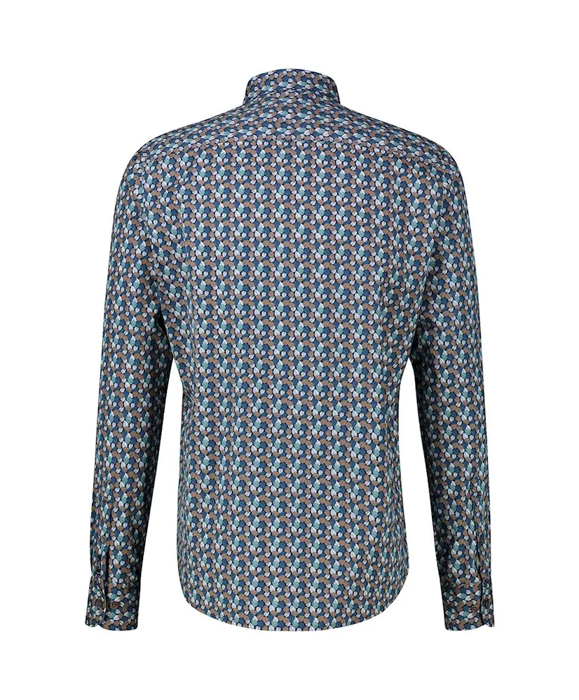 LERROS Overhemd Allover Print Regular Fit