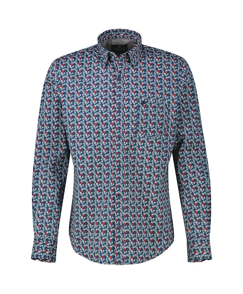 LERROS Overhemd Allover Print Regular Fit