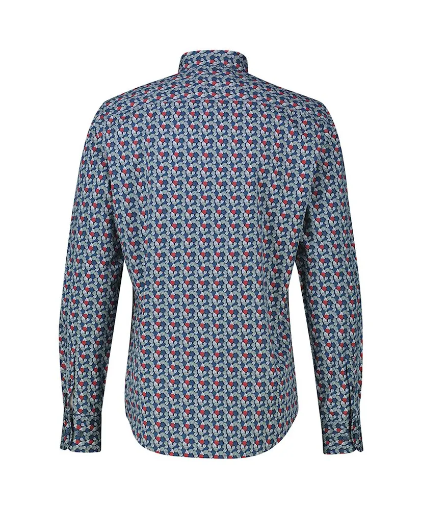 LERROS Overhemd Allover Print Regular Fit