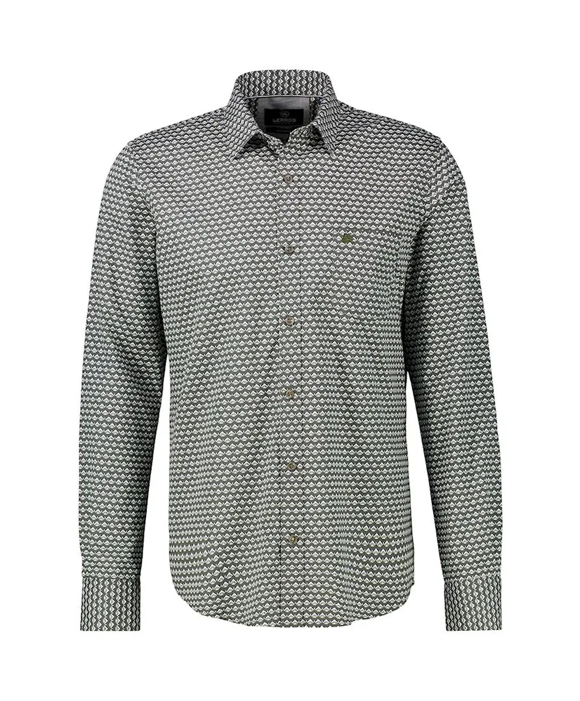 LERROS Overhemd Allover Print Regular Fit