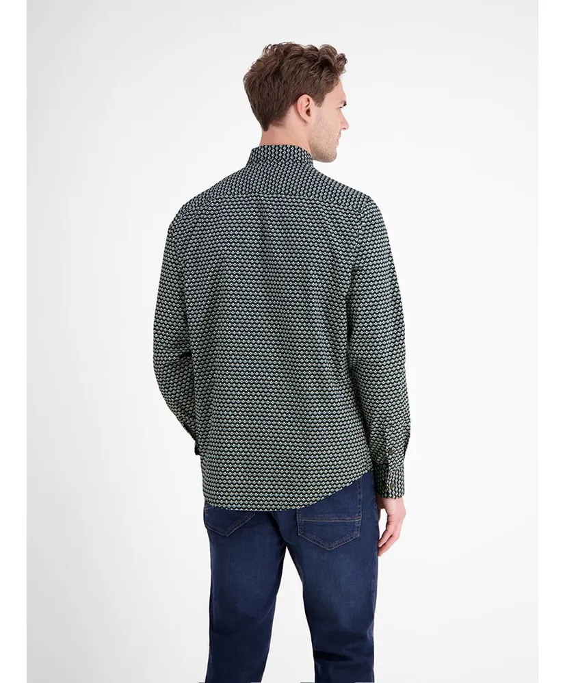 LERROS Overhemd Allover Print Regular Fit