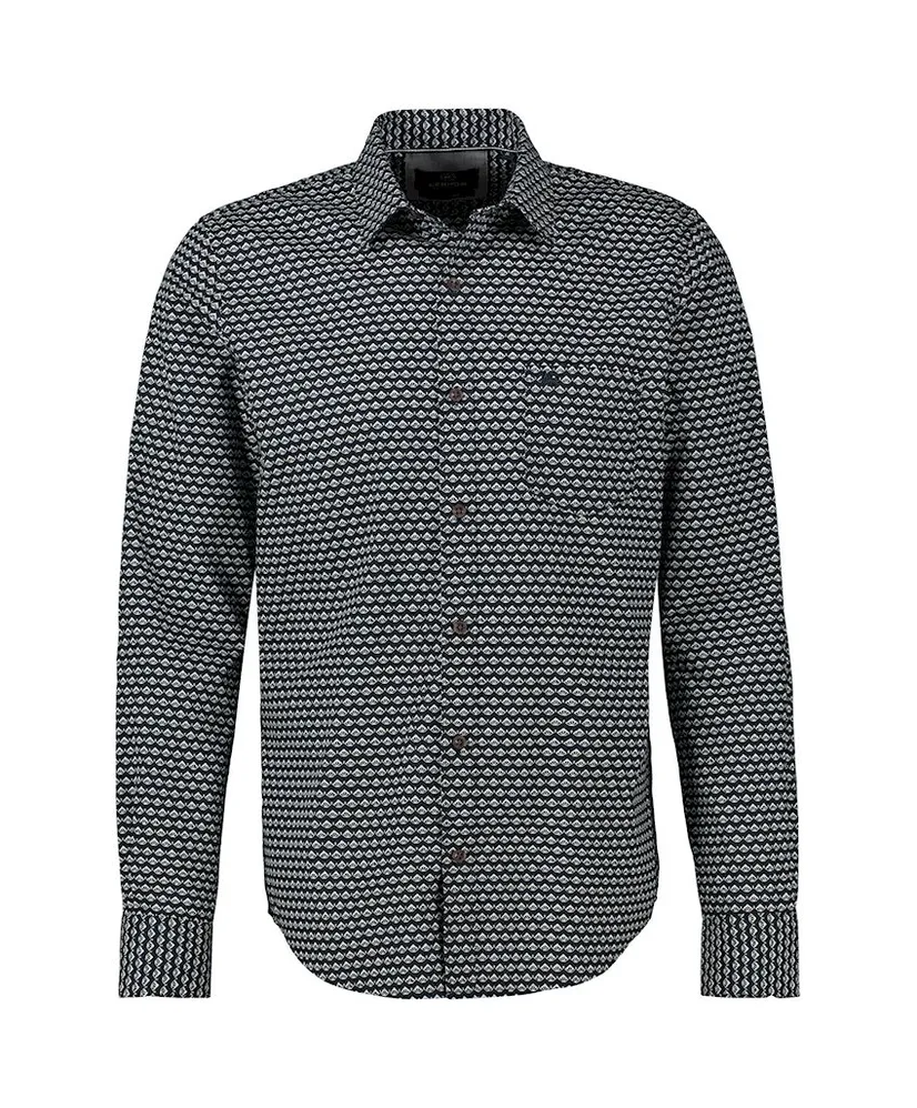 LERROS Overhemd Allover Print Regular Fit