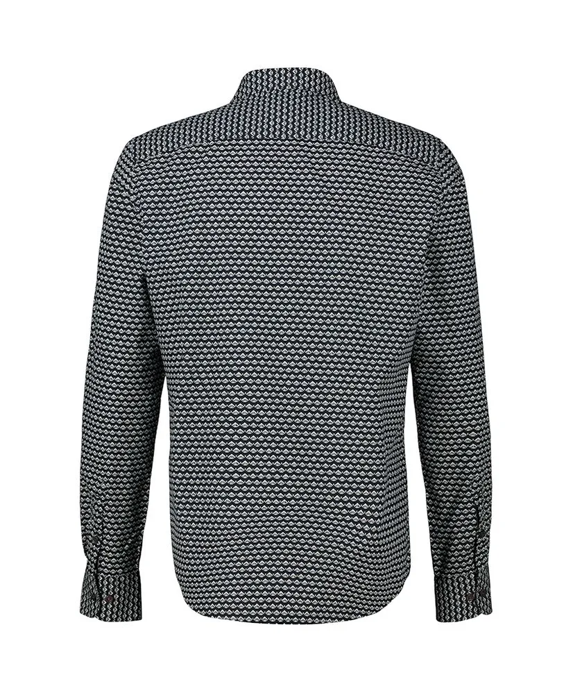 LERROS Overhemd Allover Print Regular Fit