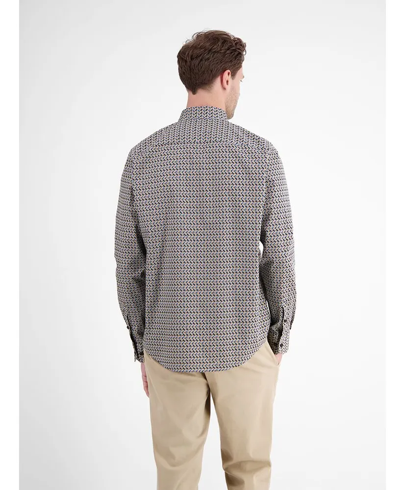LERROS Overhemd Allover Print Regular Fit