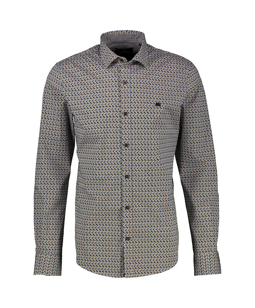 LERROS Overhemd Allover Print Regular Fit
