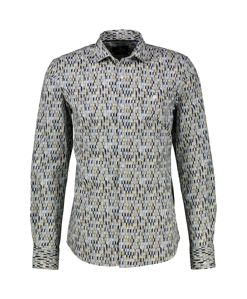 LERROS Overhemd Allover Print Regular Fit
