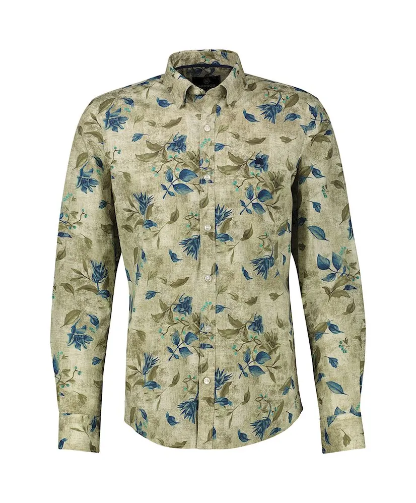LERROS Overhemd Allover Print Regular Fit