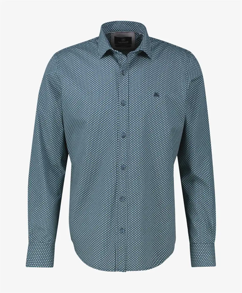 LERROS Overhemd Allover Print Regular Fit