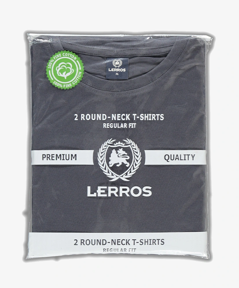 LERROS T-shirt Casual Basic 2-pack