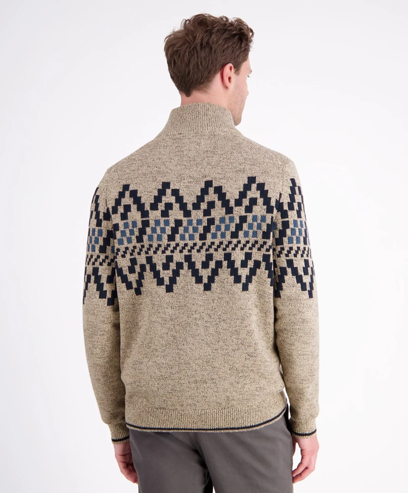LERROS Trui Half-Zip Patroon