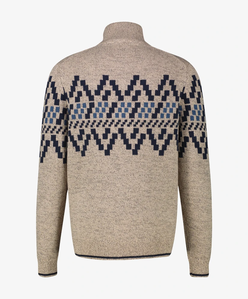 LERROS Trui Half-Zip Patroon
