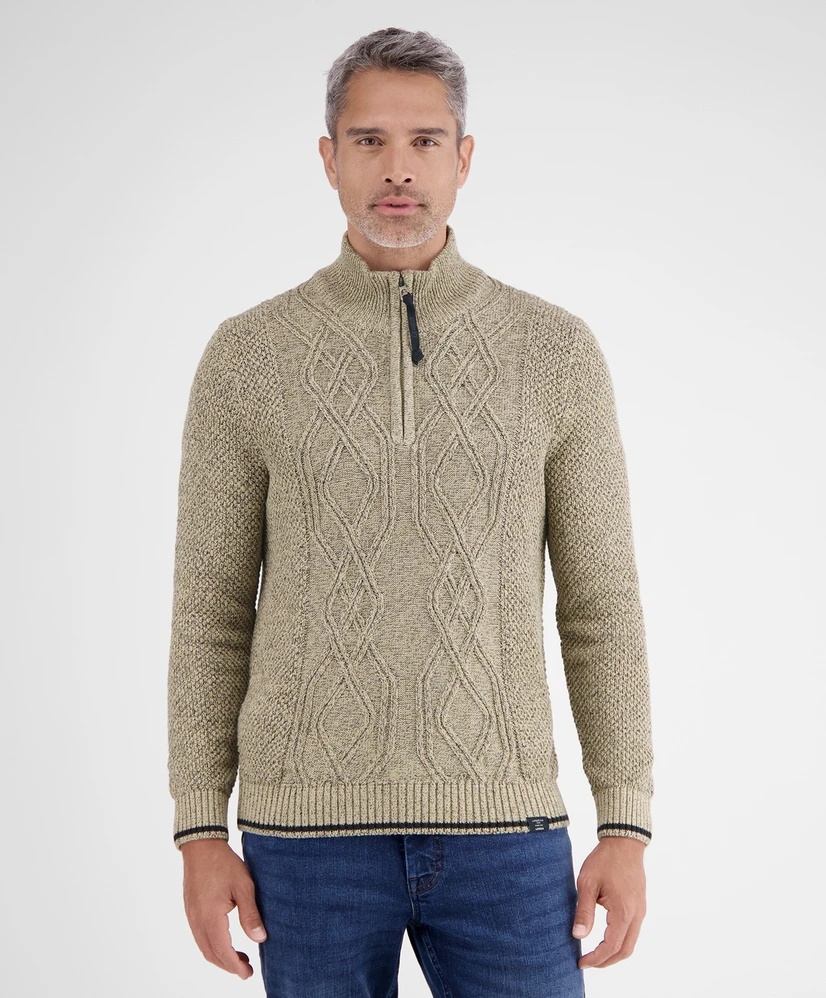LERROS Trui Half-Zip Patroon