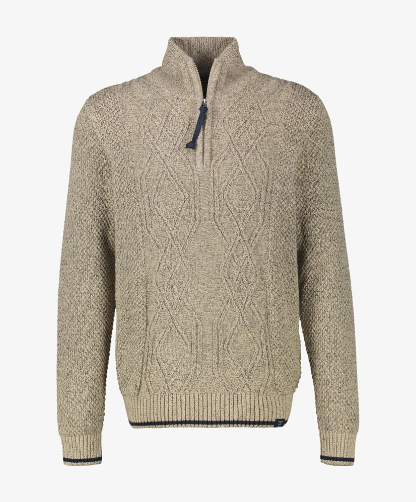 LERROS Trui Half-Zip Patroon
